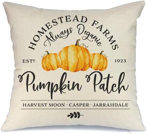 AENEY Pumpkin Patch Throw Pillow