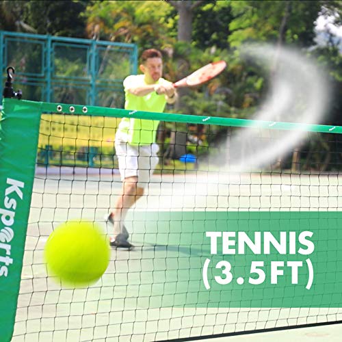 image for Ksports Badminton Net Bundle 3pc Red | 17ft Multi Sports Combo Net | T