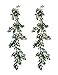 Pauwer 2 Pack Artificial Willow Leaves Vine Silk Fake Hanging Greenery Garland Willow Twigs Plant Foliage for Wedding Party Wreath Wall Indoor Outdoor Decor(A)