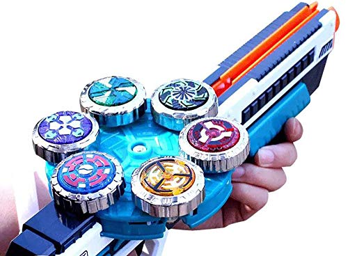 OBEST Spinners with Launcher Toys Set, 6 Metal Gyro Spinnings and Automatic Launcher, Gifts or Toys for Kids