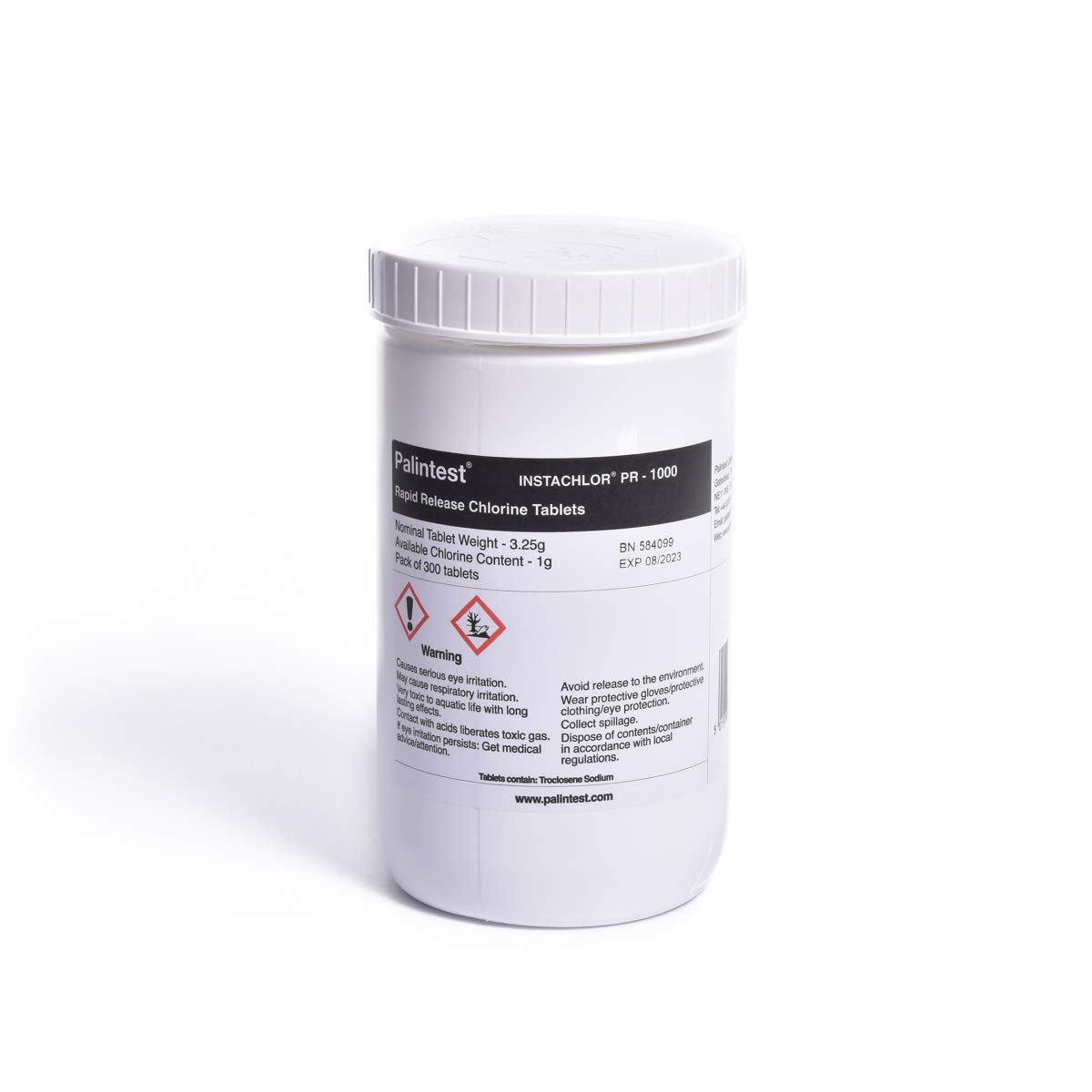 Palintest Instachlor Rapid Release Chlorine Tablets - PR 1000 (1.7 g) Pack of 300
