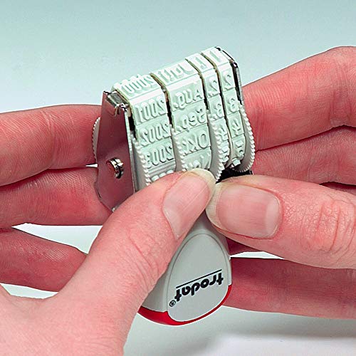 Trodat Rechteckig 1010 Classic Datumsstempel Deutsch, Monat abgekürzt, AbdruckgröÃe 4 x 26 mm – Bild 6