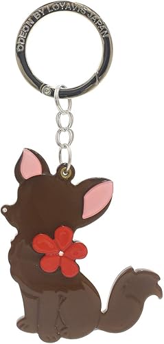 Amazon バッグチャーム チワワ ドック 犬 ペット イラスト 女の子 キーホルダー チャーム バックチャーム 鍵 カギ ストラップ ホビー ハンドメイド アクセサリー ラインストーン ブラウン シューズ バッグ