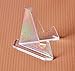 Easel Stand for Coins – Box of 12 | Miniature Coin Easels | Acrylic Triangle Knife Display | Stand | Small Picture Stand | Cabachon Display | Medal Holder | Business Card Stand | CAB2