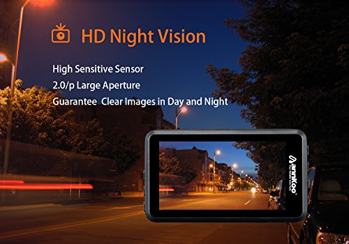 Dash Cam - ANNKOO AD02 Metal Case 3.0" Screen Full HD Display 1080P 1296P 170° Wide Angle HDR Dashboard Camera Car DVR Vehicle with Parking Monitoring, G-Sensor, WDR, Loop Recording - Thumbnail 6