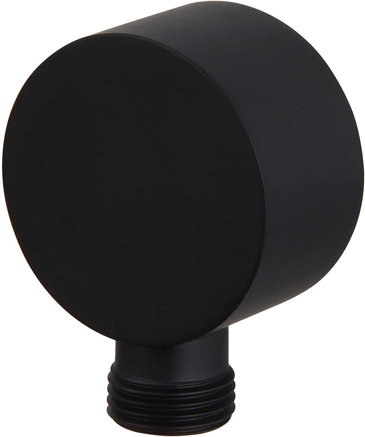 Solid Brass Wall Mount Shower Outlet Water Supply Elbow, Matte Black Finish