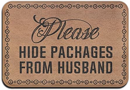 Please Hide Packages From Husband Super Absorbent Anti-Slip Mat,Coral Carpet,Carpet Door Mat,Carpet,Carpet,Door Mat,40x60 Cm