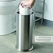 LDR 164 6466BN Freestanding Extra Toilet Paper Canister for Single Double and Extra Large Rolls Brushed Nickel Finish