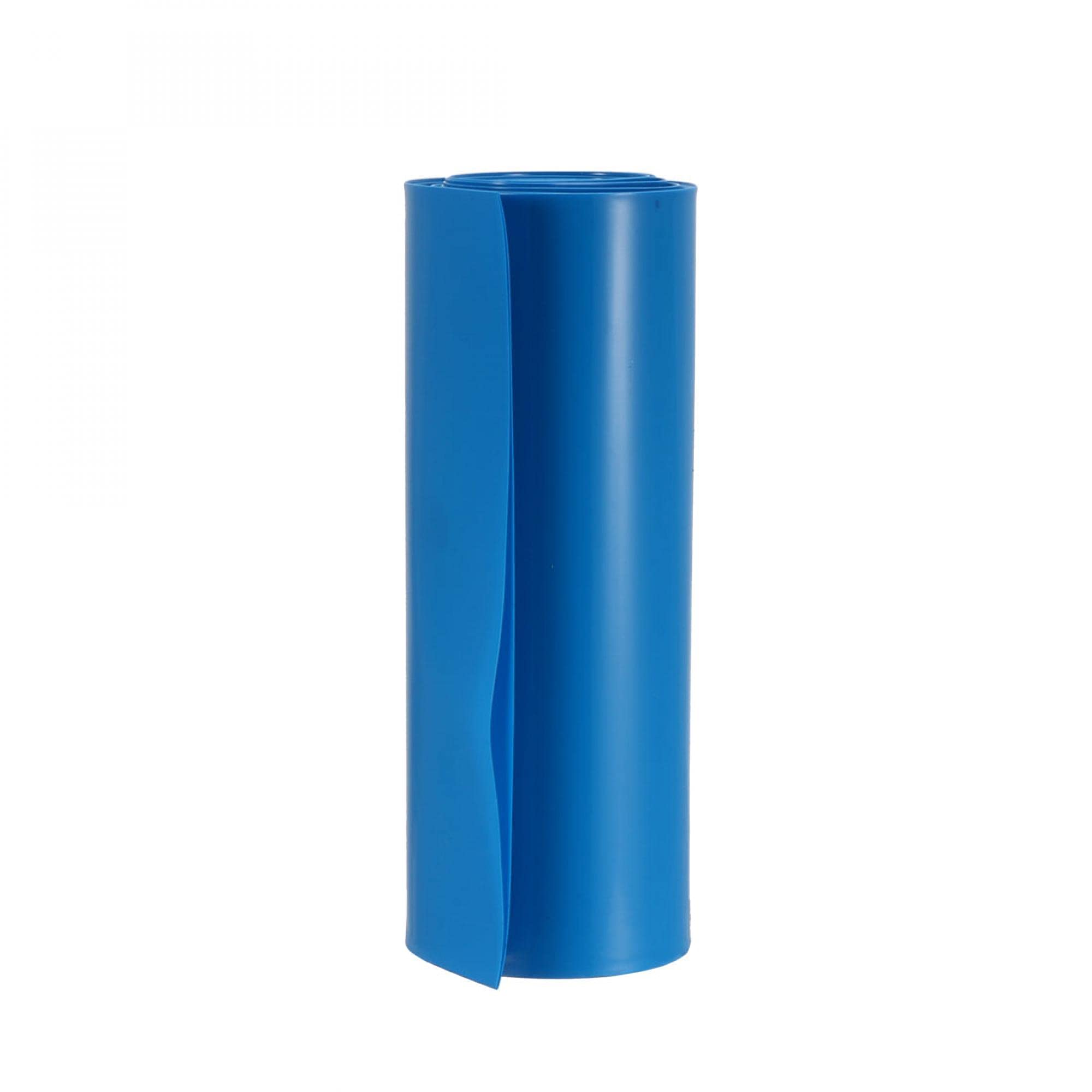 sourcing map Battery Wrap PVC Heat Shrink Tubing 103mm Flat Width for 18650 Power Supplies 1 Meter Length Blue