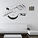 9321 Art Guitar Wall Stickers DIY Home Decorations Music Wall Decals Living Room
