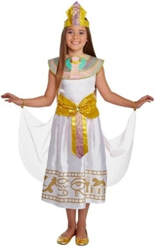 Onceuponasale Cleopatra Deluxe Costume Girls Large 10-12 Egyptian School Play Halloween Dress