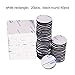 Pangda 60 Pieces Double Sided Adhesive Foam Pad Double Adhesive Tape, Rectangle and Round, White and Black