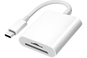 USB C SD Card Reader for iPhone 15/iPad/MacBook/Mac, xdgeLoad USB-C Type C SD Reader Supports SD and MicroSD Memory Card Adap