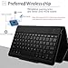 IVSO Wireless Keyboard Case for Apple New iPad 9.7 Ultra-Thin Stand Keyboard Case with Pencil Slot for New iPad 9.7 2018/2017/ iPad Pro 9.7 /iPad Air 2/ iPad Air Tablet (Black)