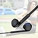 Earbuds, USTEK Headphones with Mic Stereo Earphones for iOS Android Windows System Black