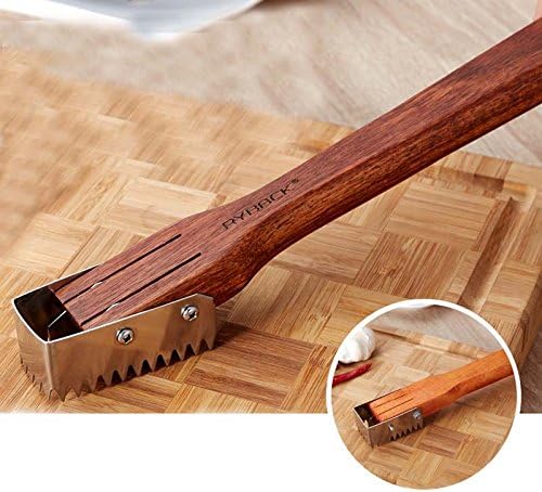 Stainless Steel Scales Plane Wooden Handle Scale Scraper Remover Peeler for Fish Knife Kitchen Tool