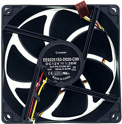 by Sunon EE92251S3-D020-C99 PVA092G12M Rear Case