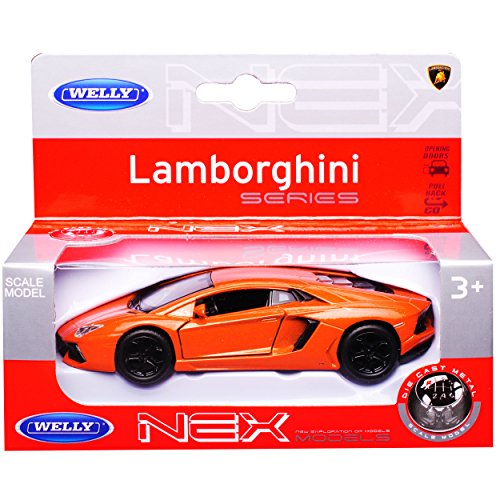 Welly Lamborgihini Aventador LP700-4 Coupe Orange Ab 2011 ca 1/43 1/36-1/46 Modell Auto – Bild 4