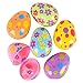 Kicko Printed Pastel Plastic Surprise Eggs - 3 Inches Assorted Colorful Eggs with Pattern - 1 Dozen - Party Bag Stuffer, Rewards - Cool and Fun Reusable Eggs