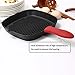 Hibery 2 Pcs, Heat Protecting Hot Holder Silicone Pot Handle Cover for Cast Iron Skillets & Metal Frying Pans, Two Colors