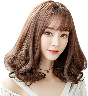 D Jh Wig Female Pear Head Long Curly Hair Air Qi Liu Hai Girls Wig