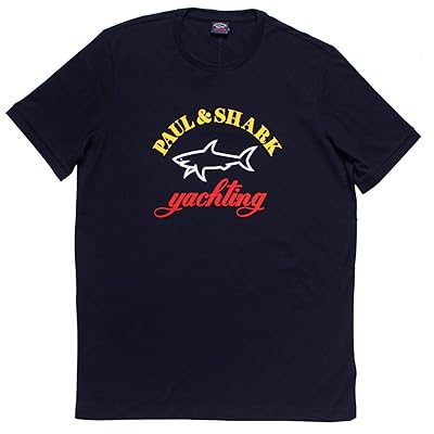 T-shirt Paul & Shark - Coton 100% - Logo Requin - Coupe Classique - Homme