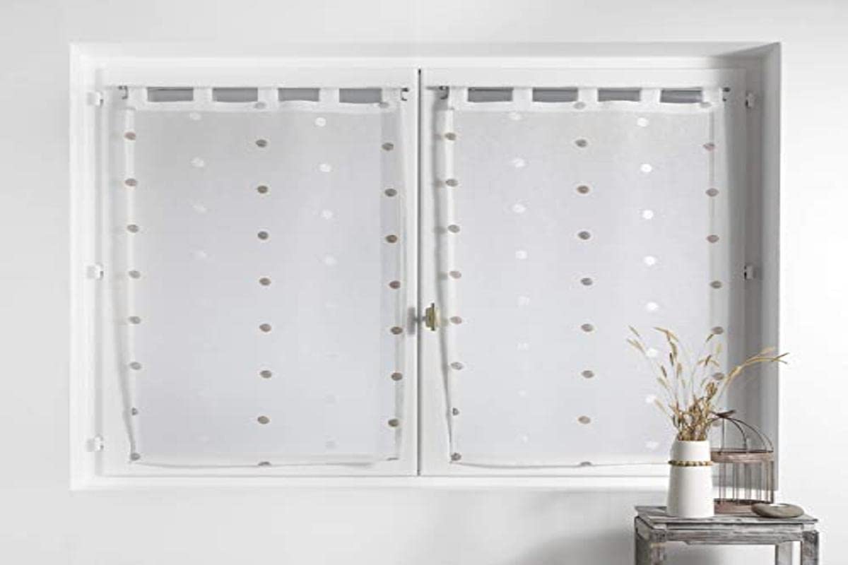 Douceur d'Intérieur Curtain 2 x 60 x 160 cm White