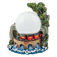 Cadona International, Inc Locamotive Train on Bridge 100mm Resin 3D Water Globe Plays Tune Beautiful Dreamer