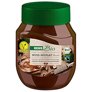 REWE Bio Nuss-Nougat-Creme (vegan hazelnootcrème lactosevrij) 400g