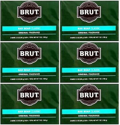 Lot of 12 Bars ( One Dozen) Brut Soap Classic Original Fragrance 3.5 oz each