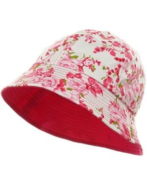 Ladies Floral Bucket Hat - Fuchsia