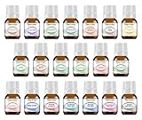 Essential Oil and Blends Set 20-5 ml. 100% Pure Therapeutic Grade for Aromatherapy Diffuser, Skin, Body, Hair. Perfect for DYI Crafts, Soap, Lotion, Cream, Lip Balm and Candle Making.