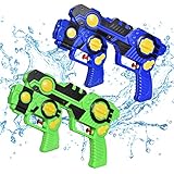 Water Blaster for Kids, 2-in-1 Water Soaker Blaster Fight Toys, Outdoor Toys Water Game for Kids, Swimming Pool Party Favors