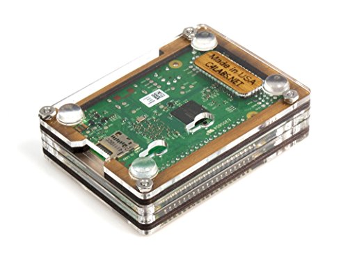 Zebra Case - Raspberry Pi3, Pi2 and B+ (Bamboo) with Heatsinks by C4Labs