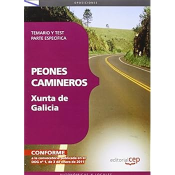 Peones Camineros de la Xunta de Galicia. Temario y test. Parte específica (Colección 1600)