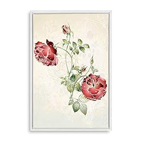 signwin Framed Canvas Wall Art Simple Colorful Flowers...