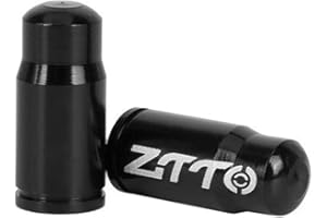 Lightweight Aluminum Alloy Presta Valve Caps for Bicycles - Multiple Colors (Black/Blue/Green/Gold/Purple/Red/Silver) - 1 Pai