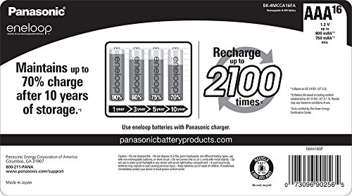 Panasonic eneloop AAA Rechargeable Batteries (16 Pack) - Image 2