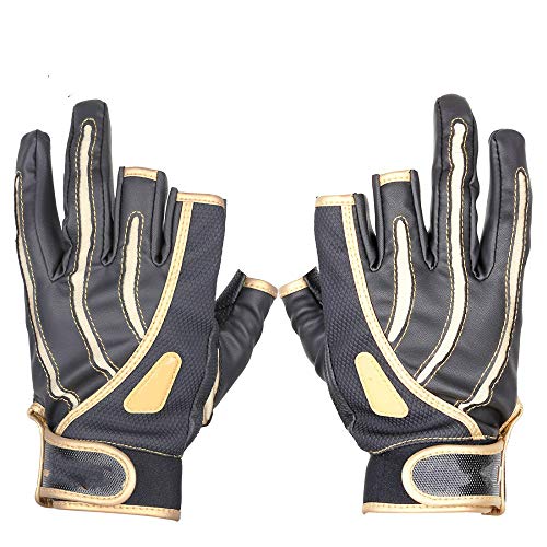 Outdoor-Angelhandschuhe Atmungsaktive rutschfeste Handschuhe Winter-Angelausrüstung - Rot, XL – Bild 5