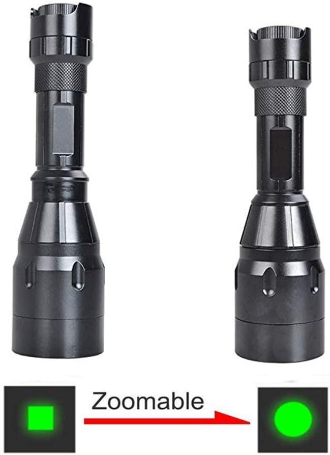 LUXJUMPER Green Hunting Torch, 1000 Lumen Dimmable Green LED Tactical