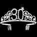 BABEYOND Crystal Birthday Tiara Crown Princess Birthday Crown Hair Accessories Happy 30th Birthday Crown Tiara for Women (30 Birth)