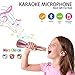 Wireless Microphone Karaoke, Portable Karaoke Player with Bluetooth Speaker for Home KTV Singing Support IOS Apple Iphone Ipad Android Smartphone PC (Pink)