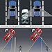 Blind Spot Mirrors, 360 Degree Rotate Adjustable Square Blind Spot Mirror, Waterproof Glass Car Blind Wide Mirror for Traffic Safety (Pack of 2)