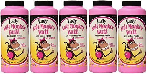 5 X Lady Anti Monkey Butt Powder 6-oz.