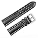 Breitling Style Oil Tanned Leather Watchband | 20mm Black