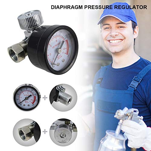 image for Pressure Regulator, Wllsagl Xouwvpm Hvlp Sprayer Air Regulator With Pr