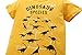 Boys Short Sleeve Cotton T-Shirt T Rex Dinosaur Shirt Graphic Tees Yellow Size 6/5-6