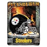 NFL Football Pittsburgh Steelers Blanket Twin Size Royal Plush Throw 60
