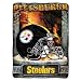 NFL Football Pittsburgh Steelers Blanket Twin Size Royal Plush Throw 60" x 80"