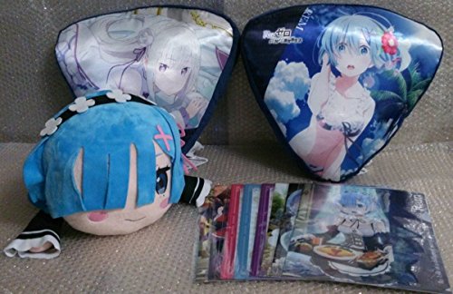 Reゼロから始める異世界生活 リゼロ 寝そべりぬいぐるみ レム 徽章型クッション エミリア レム クリアファイル 全8種セットの買取価格 相場 高価買取なら買取一括比較のウリドキ